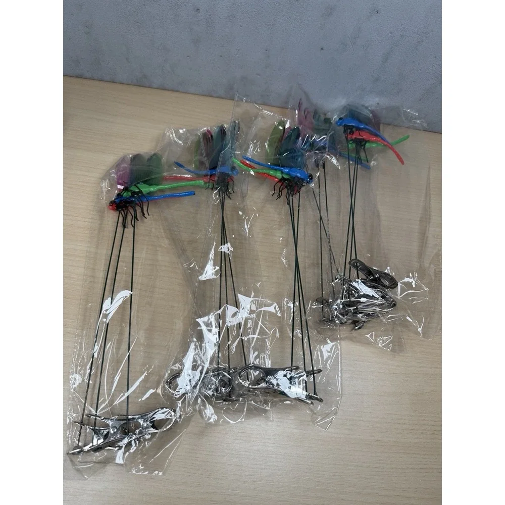 15 PCS Dragonfly Clips Garden Decor Bug Repellent Yard Stakes Flying Butterfly